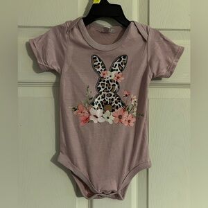 Floral Bunny Kids One Piece - Pink, 12-18 months, NWOT
